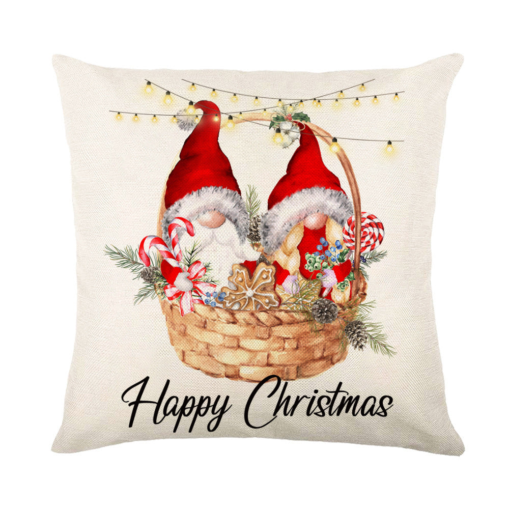 Soft Decorative Cushion Cover – Modern Festival Design (45×45 cm)