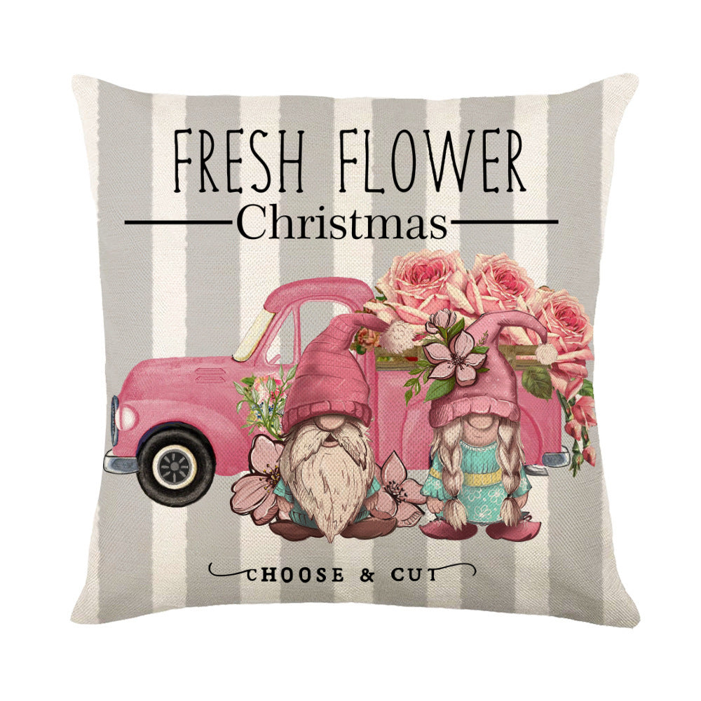 Soft Decorative Cushion Cover – Modern Festival Design (45×45 cm)